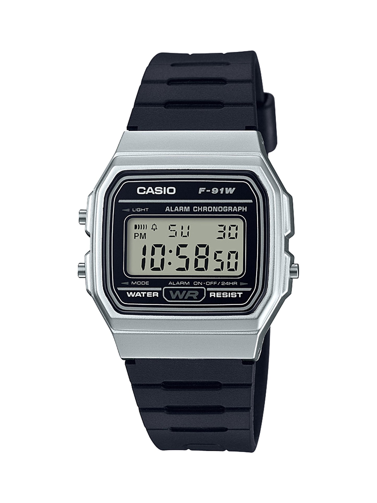 Casio Men's 'Classic' Quartz Metal and Resin Casual Watch, Color Black