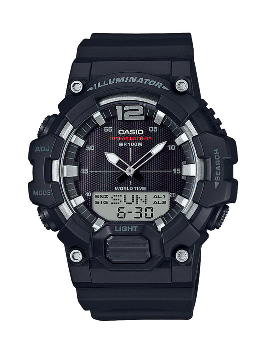 Casio Men's HDC700-1AV Analog Digital World Time Alarm Chronograph