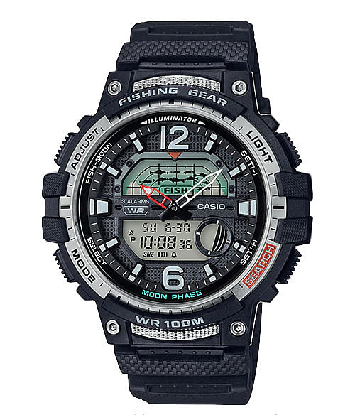 casio Men's ad rsn fishing gear blk