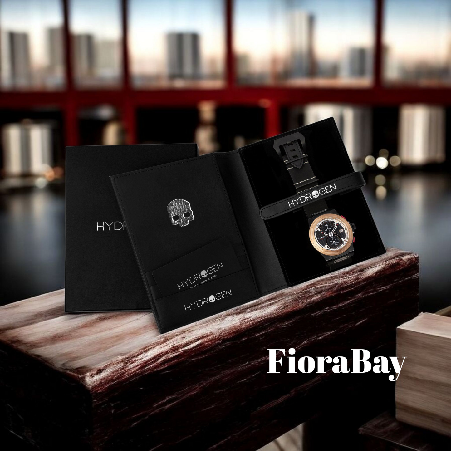 Otto Chrono Black Rose Gold Nato